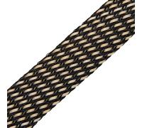 Manchon de câble Manchon de câble Extensible tressé de 2 à 40mm, Haute densité, dureté, Ligne Isolante, Protection de la Gaine de glande d'enveloppe de Fil(Gold Black,12MM_1 Meters)