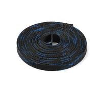 Manchon de câble Manchon de câble tressé Extensible en Pet de 20/50/100 mètres, Gaine Isolante de Protection de Fil, Manchon de Protection de câble 4/6/8/10/12/15/20mm(Black Blue,4MM_100M)