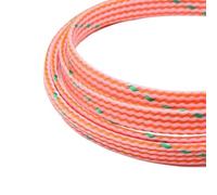 Manchon de câble Manchon tressé élargi de 1/5/20/50 mètres, Fil Pet en Coton PP 4 8 12mm, enveloppe de Fil Souple, Ligne de Protection de câble isolée, Gaine de câble(Pink Green Orange,08MM_1 Meter)