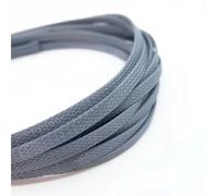 Manchon de câble tressé de 10 m, 3 à 40 mm ; Gaine isolée en nylon de couverture extensible d'ANIMAL FAMILIER for la protection d'enveloppe de fil(Grey,14mm x 10meter)