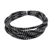 Manchon de câble tressé en PET noir argenté de 1 à 50M, tube extensible à haute densité de 2 à 25mm(16mm,10 Meters)