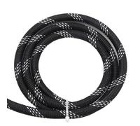 Manchon de câble tressé en PET noir argenté de 1 à 50M, tube extensible à haute densité de 2 à 25mm(4mm,2 Meters)