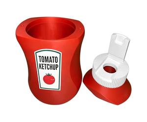 Manchon de canette | Housse isolante antidérapante | Convient pour bouteille de sauce tomate de 330 ml | Pour café, soda, eau, refroidisseur d'eau, accessoires de fête, farce, femmes, amoureux, hommes