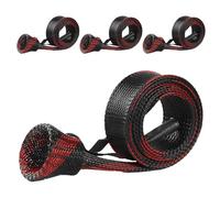 Manchon de canne moulée, manchon de polissage de pêche, protège-canne à pêche | Lot de 4 gants de protection élastiques imperméables pour voyage kayak plage plage banque jetée rivière lac surf