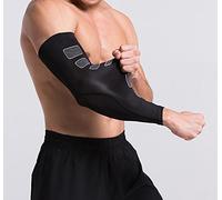 Manchon de Compression Bras Effort Sport - Manchette Coude Longue Coudière Respirante Elastique - Performance et Récupération - (L/XL : TOUR DE COUDE 26-32 CM)