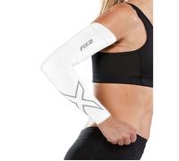 2xu Flex Run Compression Arm Warmers Blanc L Homme
