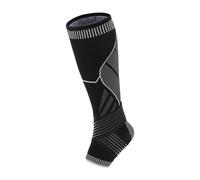 Manchon de compression élastique pour soutien musculaire du mollet pour homme et femme - Bas à bout ouvert pour fasciite plantaire, tendinite d'Achille, noir, taille M