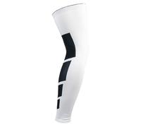 Manchon De Compression Jambe EntièRe Manchons de Compression jambe, 1 pièce, manches complètes, genouillère longue, soutien du genou, protection, basket-ball, Football, volley-ball, cyclisme(White,L)