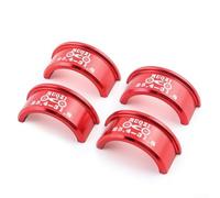 Manchon de conversion pour guidon, 25 4 mm à 31 8 mm, solide et bord rond (rouge 31,8-35 mm)