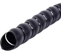 Manchon de cordon, Manchon de câble en spirale, boîtier d'organisateur fils 2 mètres et 5, tuyau protection ligne 8mm à 22mm(Black,10mm 2 Meter)