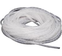 Manchon de cordon, Manchon de câble en spirale, envelopper 1 pièce tuyau d'enroulement 4mm 6mm 8mm, organisateur fil ID, Tube(White,OD 4mm 17 Meter)
