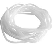 Manchon de cordon, Manchon de câble en spirale, envelopper des manchons fil 2 mètres, tube gaine, bande protection, couvercle(White,8mm inside diameter)