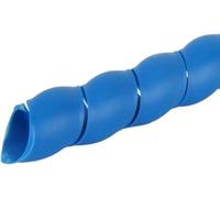 Manchon de cordon, Manchon de câble en spirale, Tube couverture d'organisateur ligne d'enveloppe Flexible 2 mètres 8mm-40mm(Blue,ID 16mm)