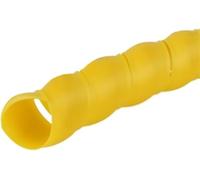 Manchon de cordon, Manchon de câble en spirale, Tube couverture d'organisateur ligne d'enveloppe Flexible 2 mètres 8mm-40mm(Yellow,ID 22mm)