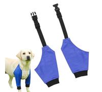 Manchon de coude pour chien | Housse de protection respirante - Cône alternatif en coton polyester doux empêche le léchage et protège les articulations vulnérables | Collier confortable réglable pour
