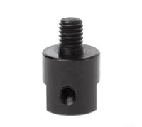 Manchon de coupleur d'arbre en acier pour scie, adaptateur d'axe de moteur de 3,17/4/5/6/8 mm avec trou intérieur de 6 mm (M6), compatible avec les outils électriques (3,17 mm)