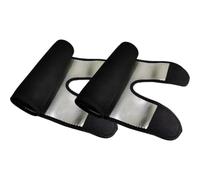 Manchon de Cuisse Ajustable en Néoprène Noir pour Femmes Sportives | Compression Réglable, Tissu Intérieur Argenté Thermopolymère, pour Musculation, Danse et Maintien des Cuisses