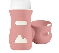 Manchon de de lait en silicone de qualité alimentaire, housse de protection résistante à la chaleur pour bouteilles en verre, enveloppe isolante complète pour les tout-petits, accessoire de