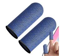 Manchon de doigt de jeu mobile, manchons de doigt pour le jeu - 2 manchons anti-transpiration en fibre de carbone - Manchons de confortables pour améliorer la réponse tactile et la sensibilité des
