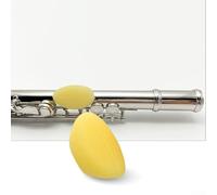 Manchon de doigt en silicone pour flûte repose-pouce et protection, localisateur pour l'entretien des instruments de musique (jaune)