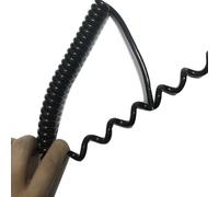 Manchon de fil Manchons de câble Rallonge spiralée, câble d'alimentation télescopique à 2 conducteurs, câble à ressort carré de 0,75 mm, cordon d'alimentation secteur, câble spiralé, rallonge spiralée
