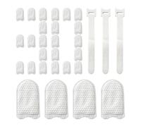 Manchon de filtre à eau monté sur robinet, cartouche de sac en coton pour sédiments de robinet, de piège à impuretés en fibres fines, couvercle de filtration souple remplaçable, conception faci