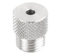Manchon de forage en acier inoxydable pour filetage M14 - Guide de perçage avec alignement précis des trous de 3 mm à 10 mm - Finition argentée - Kit unique (4 mm)