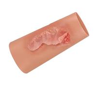 Manchon De Formation Aux Soins des Plaies par Abrasion - Manchon De Pansement en Silicone, ModèLe De Peau Traumatique Portable, ModèLe De Formation MéDicale pour Les Cours De MéDecine Et Les MéDecins