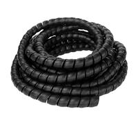 Manchon de gestion des câbles flexible en spirale, Gaine de câble spirale multicolore 10-40 mm 5 mètres ignifuge(Black,25mm inside diameter)