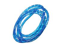 Manchon de gestion des câbles flexible en spirale, Gaine de protection spirale for tuyaux, 1 mètre de diamètre intérieur 4 mm et 2 mètres de diamètre intérieur 6 mm, multicolore(Blue,1 Meter ID 4.0mm)