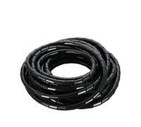 Manchon de gestion des câbles flexible en spirale, Manchon spiralé for câbles et tuyaux 1-5 m 3-10 mm noir et blanc(6mm,5 meter)