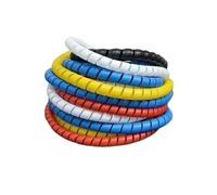 Manchon de gestion des câbles, Organiseur de câbles en spirale 2 mètres 10 mm Multicolore(Wit)