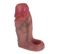 Manchon de gode super épais, manchon de pénis à veines creuses, manchon de pénis réaliste avec anneau de testicule, manchon d'agrandissement du pénis, manchon de coq