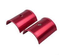 Manchon de guidon en alliage d'aluminium à diamètre variable pour VTT, adaptateur de bague réductrice de 3,5 à 4,5 cm, léger et stable, adapté pour une conduite modifiée, rouge (taille unique, rouge)