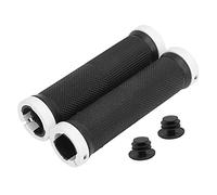 Manchon de guidon en caoutchouc léger, bouchon en mousse antidérapant, poignées de vtt confortables et stables, conduite à long terme, noir (Blanche)