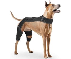 Manchon de jambe arrière for chien unique for arrêter de lécher, manchon de protection du coude for chien, combinaison de récupération respirante for chien mâle et femelle for post-chirurgie(XXL)