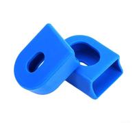 Manchon de manivelle de vélo hybride souple facile à installer (bleu) | Silicone résistant aux rayures, protection contre les dommages causés par l'eau, matériau durable, s'adapte aux manivelles en