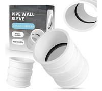 Manchon de Mur pour Tuyau 110x240mm Protection des Tuyaux d'Évacuation Serrage Étanche Collier de Bride Enveloppement de Mur en Béton Polypropylène Résistant Joint Intégré