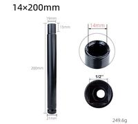 Manchon de nivellement de plafond de 30,5 cm avec écrou à vis creux, construction robuste pour une utilisation efficace dans divers projets de perçage, pour entrepreneurs et bricoleurs (14 mm)