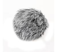 Manchon de pare-brise pour microphone extérieur de 5 à 10 mm, couverture anti-vent en fourrure avec protection double couche, réduit le bruit du vent jusqu'à 40 dB, compatible (noir et blanc)