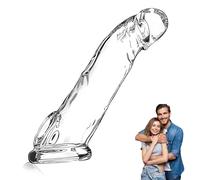 Manchon De Pénis En Silicone Transparent 17Cm, Preservatif Retardant D'Éjaculation Homme, Érecteur Réaliste Prolongateur Rétractable Pour Améliorer La Performance