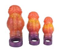 Manchon De Pénis Orange Pour Hommes, Rehausseur En Silicone Souple, Manchon D'extension Réutilisable Pour La Stimulation Et L'endurance (S)