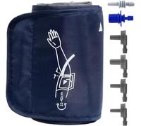 Manchon de pression artérielle universel pour bras supérieur de 22 à 42 cm - Manchon de rechange pour tensiomètre avec 6 adaptateurs - Compatible avec la plupart des appareils - Manchon de pression
