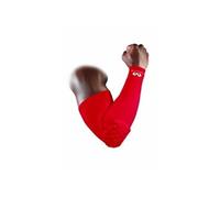 McDavid Manchon de protection avant-bras Hex Power-Shooter, compression et protection coude, Rouge