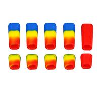 Manchon de Protection Compatible avec interrupteur de télécommande RC FPV, 10 pièces, couvercle de capuchon de levier, couleurs mélangées, Compatible avec la veste de Protection de l'émetteur(MIX COLO