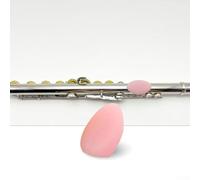 Manchon de protection en silicone pour flûte, repose-main et entretien des instruments offrant confort au pouce pour musiciens (rose)
