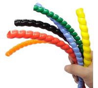 Manchon de protection pour câbles spiralés, Fil spirale Wrap manchon câble protecteur Tube organisateur multicolore 1 mètre 8-14mm(12mm Blue)