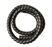Manchon de protection pour câbles spiralés, Organisateur d'enroulement en spirale, protecteur de câble, ID 8-50mm, multicolore(2 Meter,Black ID 28mm)