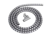 Manchon de protection pour câbles spiralés, Protecteur de câble en spirale 1 mètre multicolore plusieurs tailles(Grey,8mm inside diameter)