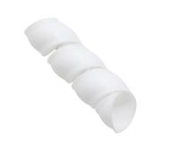 Manchon de protection pour câbles spiralés, Protecteur de Câble Spiralé Diamètre 8-30mm Multicolore 2/5/10m(White ID 20mm,2 meters)
